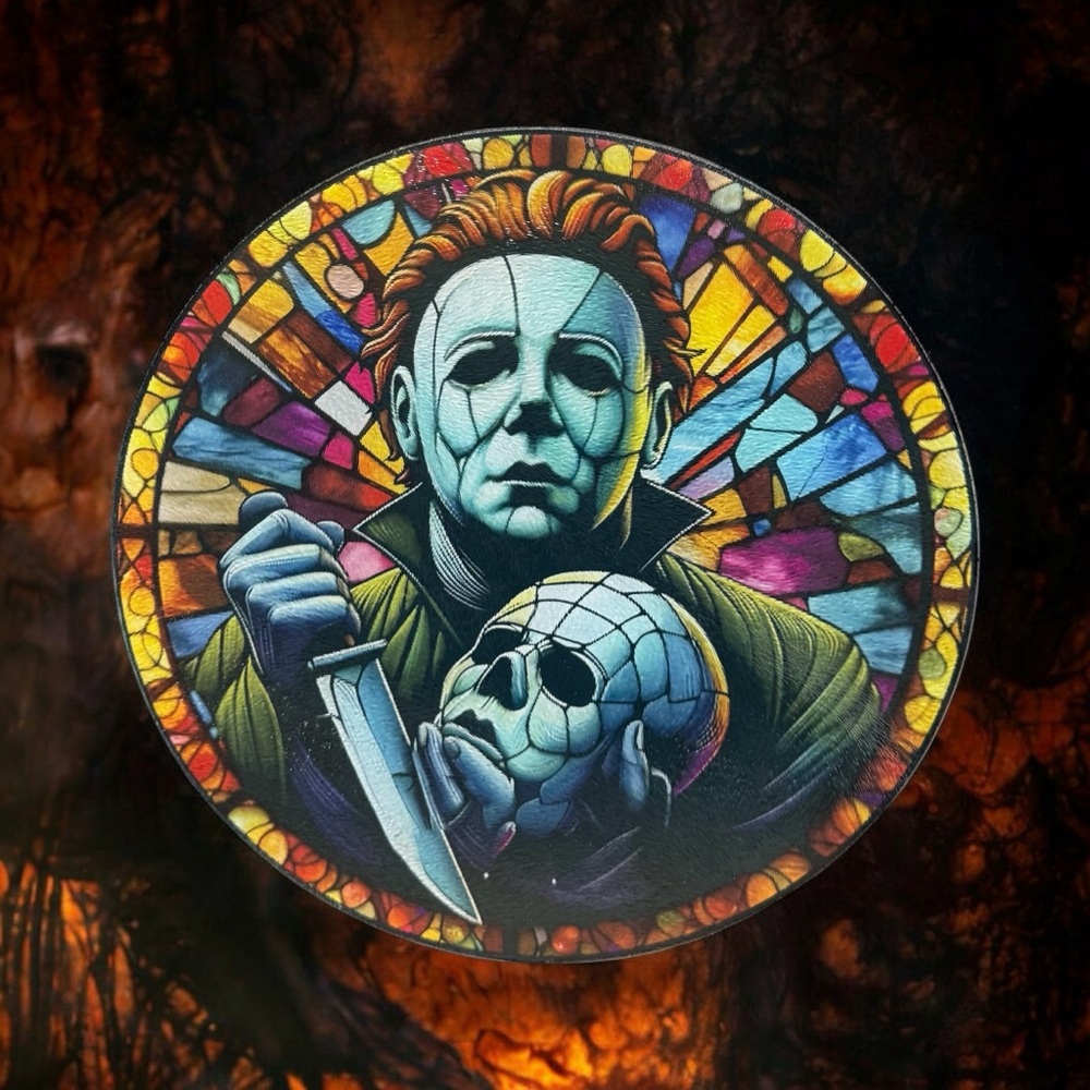 Michael Myers Glass Cutting Board